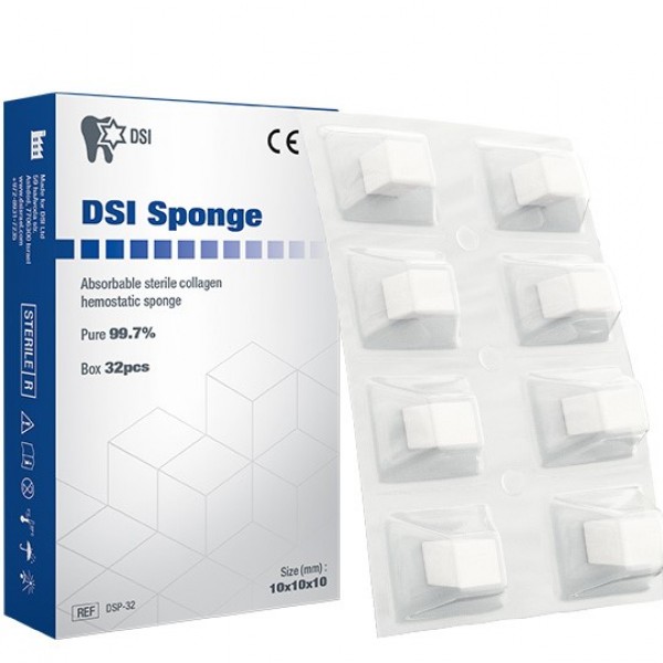 Αιμοστατικά κολλαγόνου DSI Sponge 100% βιοσυμβατά 32τμχ