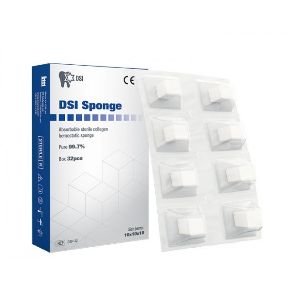 Αιμοστατικά κολλαγόνου DSI Sponge 100% βιοσυμβατά 32τμχ