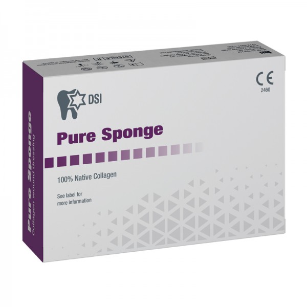 Αιμοστατικά βοείου κολλαγόνου DSI Pure Sponge μακράς διαρκείας 10τμχ