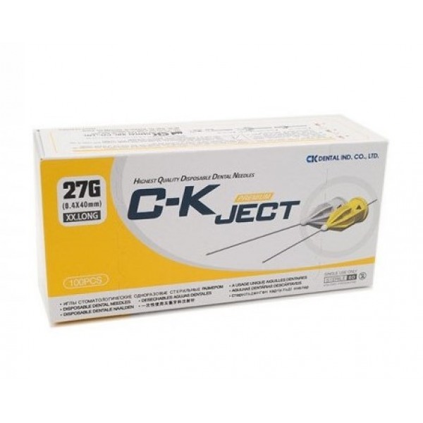 Βελόνες αναισθησίας C-K Ject 27G XXlong 100 τμχ