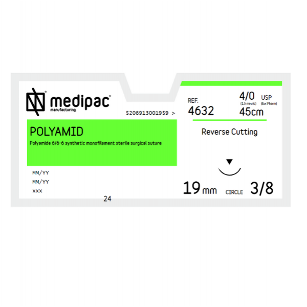 Μη απορροφήσιμα ράμματα MEDIPAC Polyamid 4632